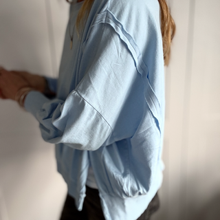 POWDER BLUE Perugia super slouchy sweatshirt *NEW*