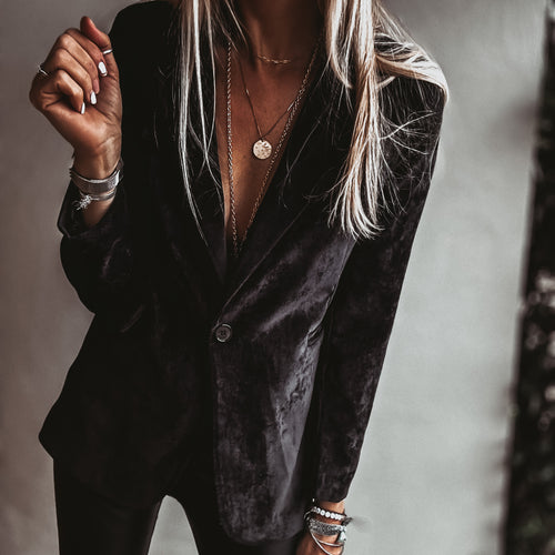 Black Lyon velvet blazer *NEW*