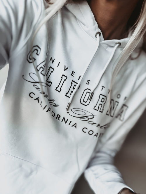 MCalifornia white hoody *size Uk 12-14*