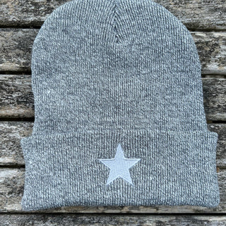 Grey marl STAR beanie *NEW*