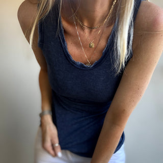 IBIZA TOWN tank top NAVY  *NEW*