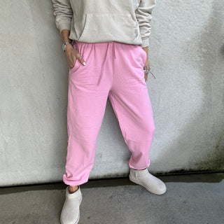 COLLEGE super slouchy PINK joggers *NEW*