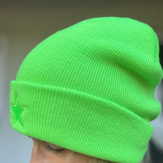 Neon green STAR beanie *NEW*