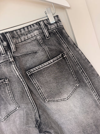 Billie stone washed grey barrel jeans *NEW*