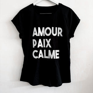 Amour black tee *size Uk 12-14*