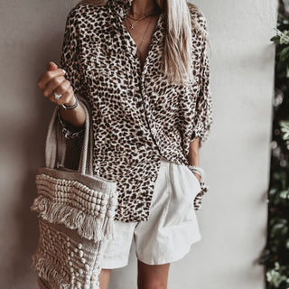 Slouchy leopard Blouse *NEW*