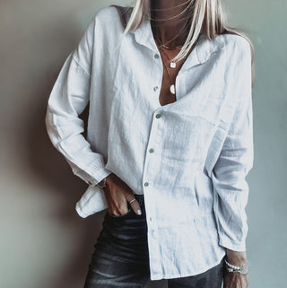 Marcia linen white blouse *NEW*