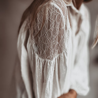 Tabu Vintage white Lace Blouse *NEW*