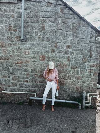 White Milos jean joggers *new*