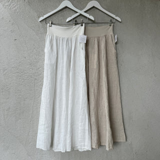 Loire linen WHITE skirt *NEW*