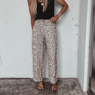 Linen Leopard chinos *NEW*