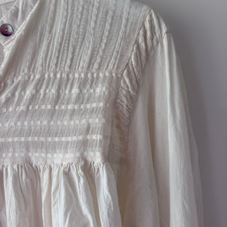 Cream Pennie pleated blouse *NEW*