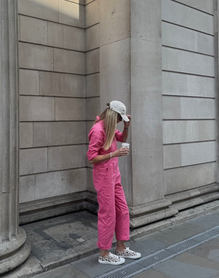 Pink denim boiler suit *NEW*