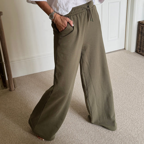 Mia khaki wide leg joggers *NEW*