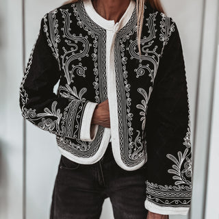 Mandarin MONOCHROME Eden quilted jacket *NEW*