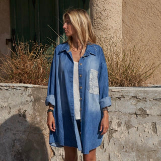 Delia denim shirt dress *NEW*