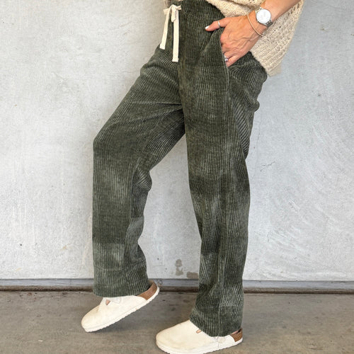 Moss green cord joggers *NEW*