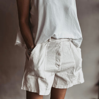 Cargo linen shorts CREAM *NEW*