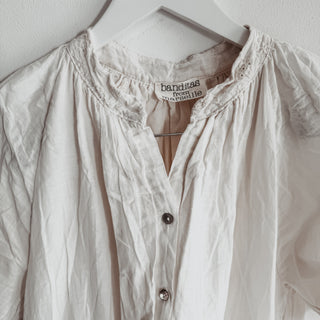 VINTAGE WHITE Libellula beach shirt dress *NEW*