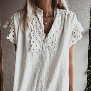 VINTAGE WHITE Meriden short dress *NEW*