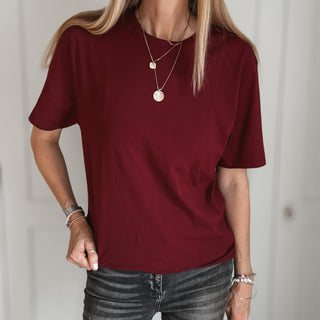 Burgundy t shirt *NEW*