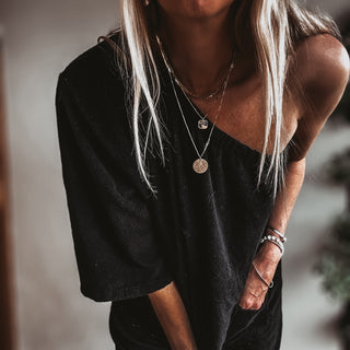 Black off shoulder beach playsuit *NEW*