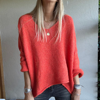 Milano ORANGE V NECK jumper *NEW*