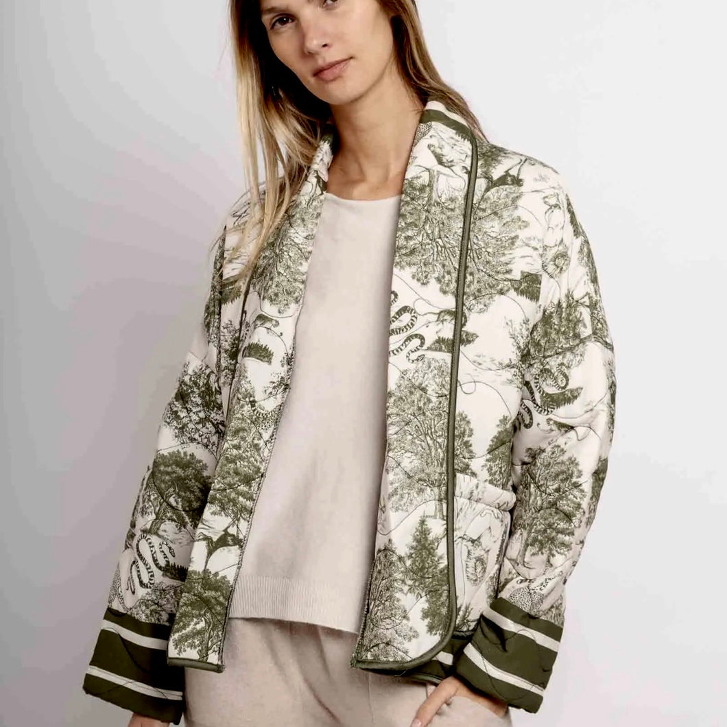 KHAKI Eden quilted jacket *NEW*