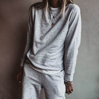 Light heather grey college sweatshirt *NEW*