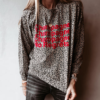 CHAMPAGNE NO REGRETS long sleeve top  *NEW*