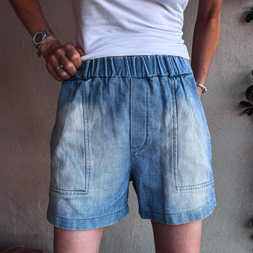 Dino Denim jogger shorts DENIM BLUE *NEW*
