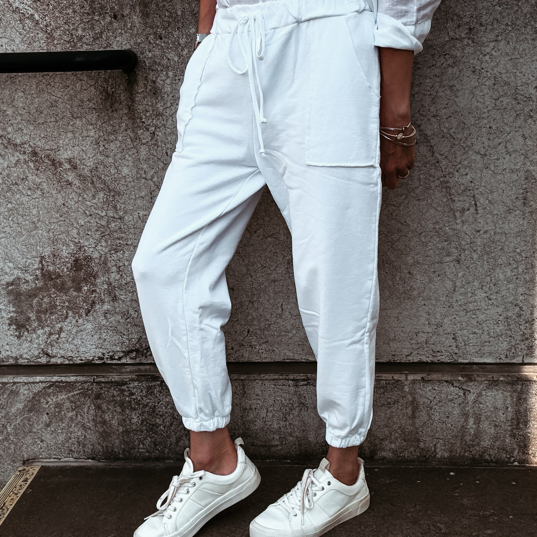 White PARAMOUNT joggers *NEW*