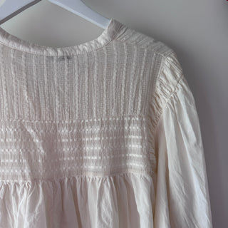 Cream Pennie pleated blouse *NEW*