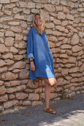 Delia denim shirt dress *NEW*