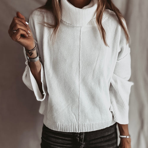 Detachable WHITE roll neck jumper *NEW*