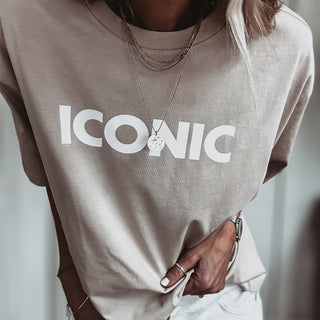 BEIGE ICONIC tee *NEW*