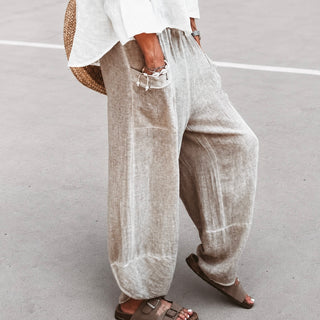BEIGE Lyra linen joggers *NEW*