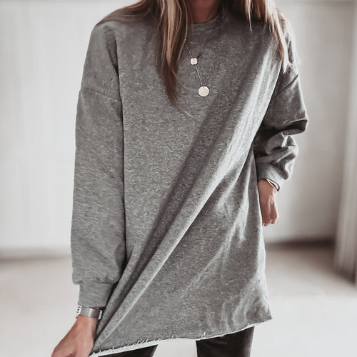 GREY Super slouchy boyfriend sweatshirt *NEW*