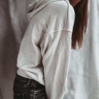 Slouchy Cream hoody  *NEW*