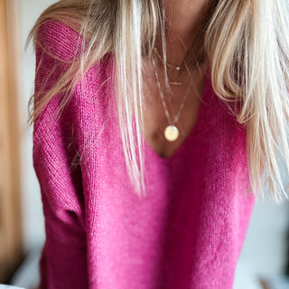 Milano PINK V NECK jumper