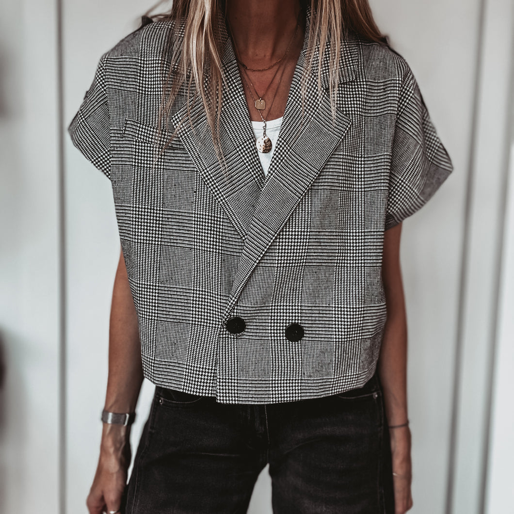 Madi Monochrome Check gilet *NEW*