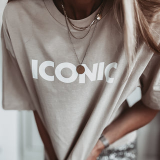 BEIGE ICONIC tee *NEW*