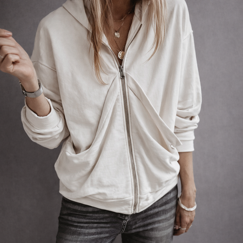 Slouchy Cream hoody  *NEW*