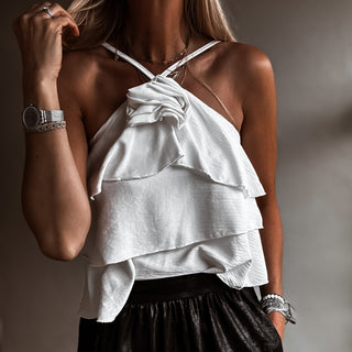 Parisian Rose Top WHITE