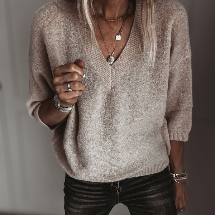 Alpaca Beige Ode knit