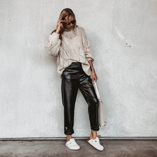 Faux leather jeans joggers *NEW*