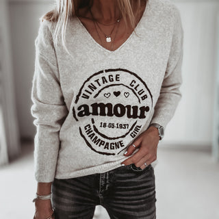 Amour V neck knit *NEW*