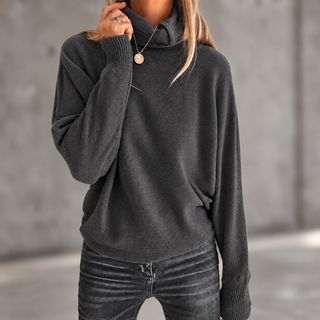 Dark Grey Lane Roll Neck jumper