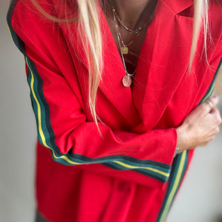 Red stripe boyfriend blazer *NEW*
