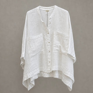 Amalfi linen white blouse *NEW*